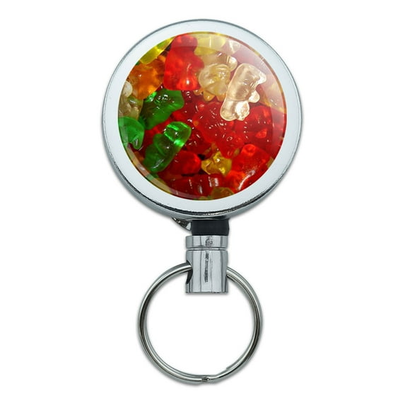 Gummy Gummi Bears Retractable Belt Clip Badge Key Holder