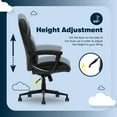 thumbnail image 6 of Serta Comfort Eco Office Ergonomic Computer Chair Lumber Support Black, 6 of 8