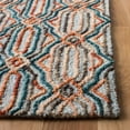 thumbnail image 3 of SAFAVIEH Trace Shavonne Geometric Trellis Wool Area Rug, Light Blue/Blue, 5' x 8', 3 of 9