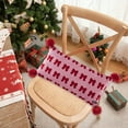 thumbnail image 5 of Japceit Holiday Bow Throw Pillow, Christmas Themed Decorative Cushion, Red Bow Design Pillow for Living Room, Bedroom and Festive Decor, 5 of 7