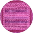 thumbnail image 1 of Ahgly Company Indoor Round Oriental Pink Modern Area Rugs, 3' Round, 1 of 4