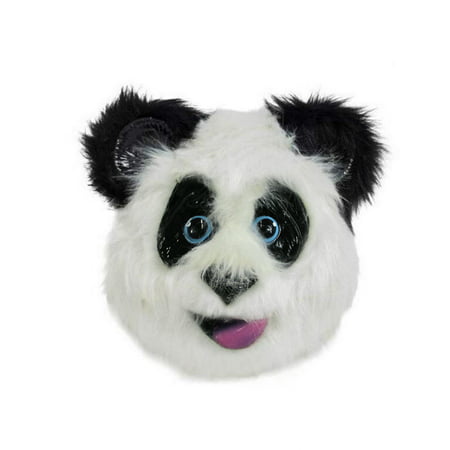 Unisex Adult Panda Bear Zoo Animal Fun Furry Mask Halloween Costume Accessory