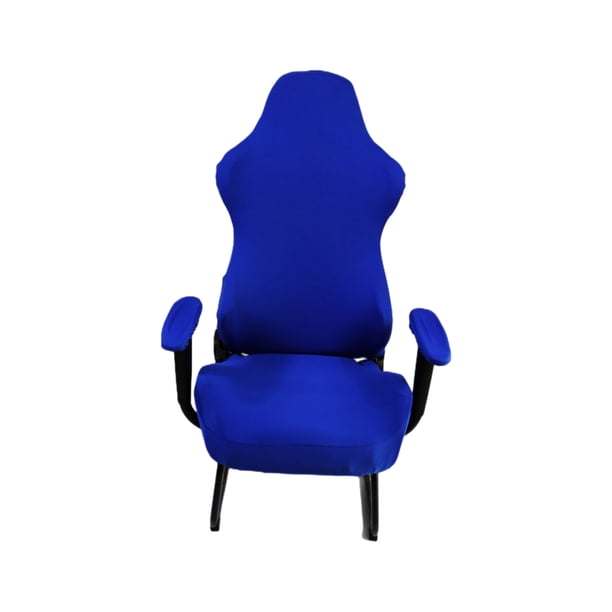 Funda para silla de oficina Bewildely Spandex lavable desprendible azul real