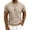 (Casual 49)Khaki, variant on T Shirts for Men Short Sleeve Crewneck T-Shirt Casual Solid Color Loose Square Check Comfort Basic Going-Out Tees Shirt