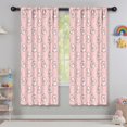 thumbnail image 5 of Blackout Kids Curtains,Pink Cow Cherry Pattern Childrens Insulated Curtains Set Of 2,Bedroom Essentials,Toddler Room Decor 42x63in(106x160cm), 5 of 5
