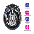 thumbnail image 3 of Casco De Bicicleta Con Accesorios De Ciclismo Luz Trasera Malubero  Negro, 3 of 4