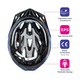 thumbnail image 3 of Casco De Bicicleta Con Accesorios De Ciclismo Luz Trasera Malubero  Negro, 3 of 4