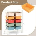 thumbnail image 4 of Costway 10-Drawer Storage Cart Utility Rolling Trolley Kitchen Office Organizer Macaron, 4 of 10
