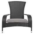 thumbnail image 6 of Coconino Wicker Outdoor Lounge Chair, Black, 6 of 7