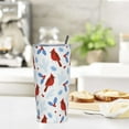 thumbnail image 4 of 20 Oz Insulated Tumbler with Lid and Straw, Christmas Northern Cardinals Mom Dad Iced Coffee Stainless Steel Vacuum Insulated Tumbler Cup Travel Mug for Hot and Cold, 4 of 6