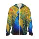 thumbnail image 1 of Fotbe Peacocks Chaqueta con Protección Solar UPF 50+ para Hombre y Mujer, Camisa con Capucha y Bolsillos-3X-Large, 1 of 7