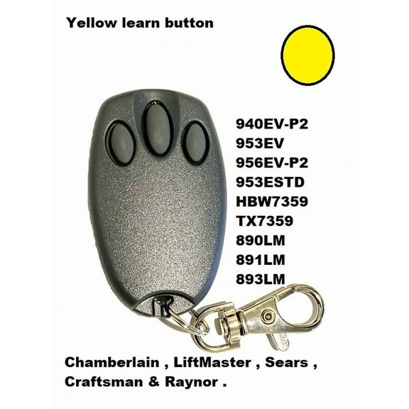 Garage Door Opener Remote For Chamberlain/Liftmaster 953Ev-P2 3-Button
