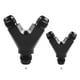 thumbnail image 3 of Riwesomey Adaptador de acoplador de unión de aluminio de 3 vías para coche Y bloque de combustible conector de aceite reparación profesional accesorio Vehículos, repuestos y accesorios Mis AN10 Riwesomey VI017894-01B, 3 of 6