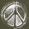 thumbnail image 3 of CafePress - Urban Peace Sign Sketch Dark T Shirt - Men's Classic Graphic Cotton T-Shirt, 3 of 4