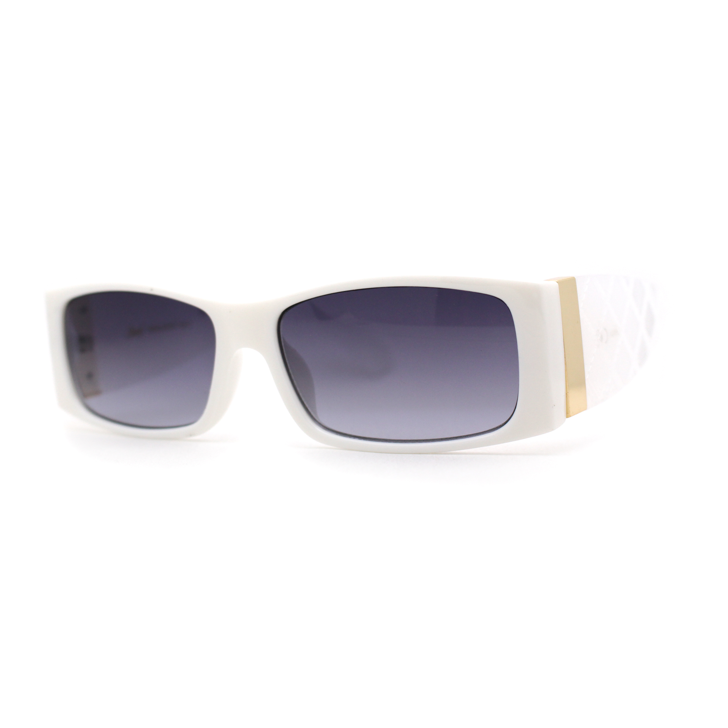 Womens Mod Square Rectangle Thick Temple Fashion Sunglasses  display picture 2