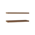 thumbnail image 5 of JERFIT 32 Inch Dark Brown Floating Shelves Set of 2, Wall Mounted Bookshelves for Living Room, Bedroom & Bathroom, Particle Board Storage Shelves for Home Decor, 5 of 6