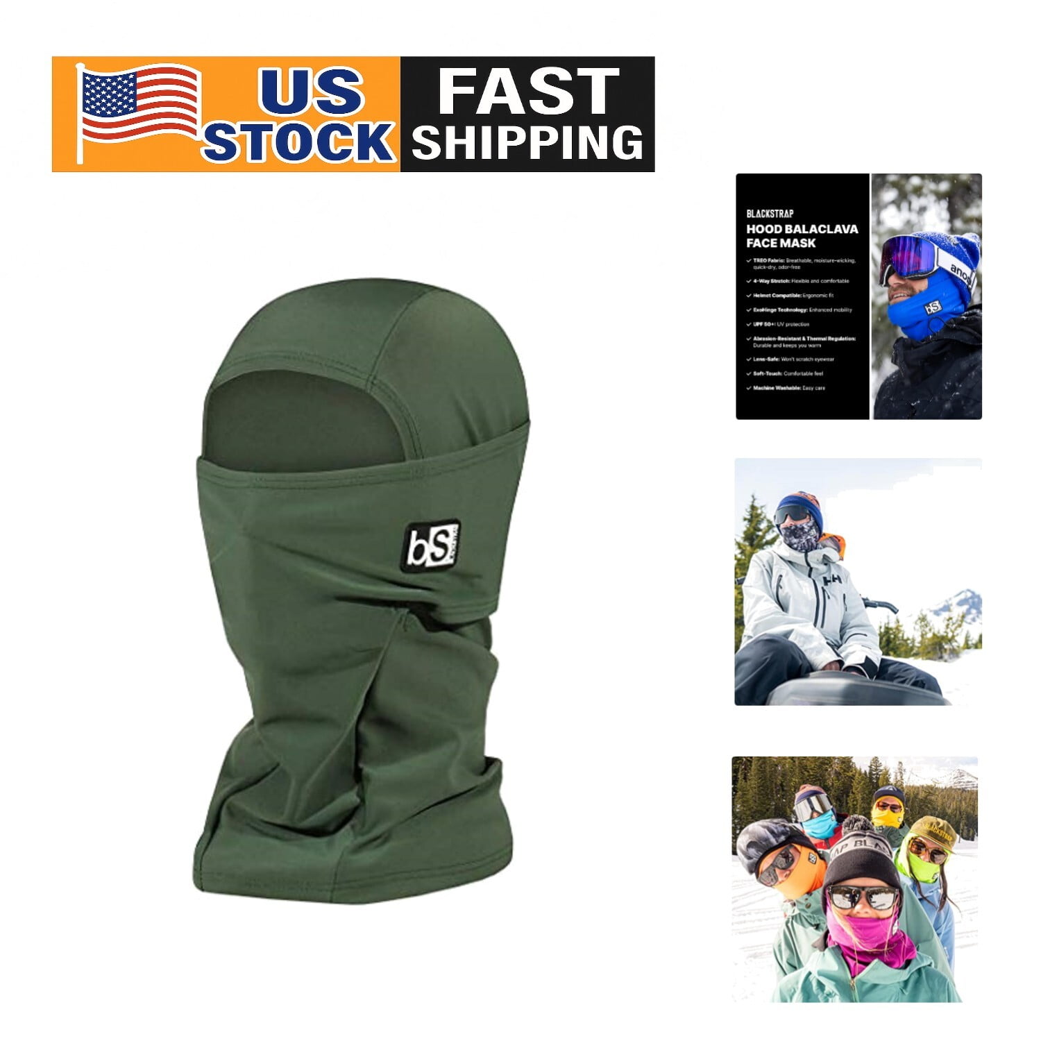 Moisture-Wicking Ski Balaclava – Helmet-Compatible Cold Weather Face Mask