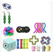 Nokiwiqis Sensory Fidget Toys Set, 20Pcs Anti-Anxiety Stress Relief Hand Toys