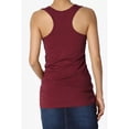 thumbnail image 5 of Women's Premium Cotton Vest Basic Soft Stretch Racerback Tank Top Solid Color, 5 of 8