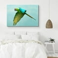 thumbnail image 2 of PixonSign Canvas Print Wall Art Aquamarine Flying Parrot Animals Wilderness Photography Realism Glam Aerial Colorful Multicolor Ultra for Living Room, Bedroom, Office - 24x36, 2 of 4