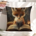 thumbnail image 6 of fox book forest Linen toss pillowcase decoration pillowcase gifting preferred 20x20 inch cushion cover 4 sets sofa pillowcase sofa bedroom living room car, 6 of 8