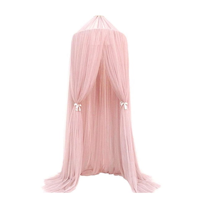 Dosel para cama de bebé, dosel decorativo, mosquitera, mosquitera para bebés y niños, color rosa