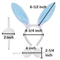 thumbnail image 3 of TOPTIE Easter Bunny Ears Headband with Bow Tie & Rabbit Tail, Party Cosplay Costume Accessory, 3 of 7