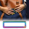 thumbnail image 2 of 10Pcs Metal Rectangle Ring Buckle Sturdy Durable Adjustable Hardware Metal Buckle for Making Belts Clothes Backpacks Belt DIY Accessories[50MM], 2 of 9