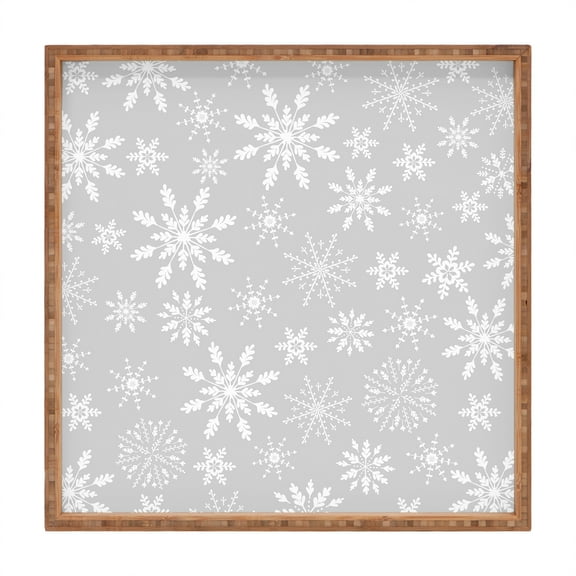 Society6 Iveta Abolina Lapland II Large Square Bamboo Tray