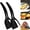 2 pcs Black, variant on 2 in 1 Flipper Spatula with tongs - Nylon Easy Grip Flip Spatula for Hash browns, Burgers, Steaks, French Toast, Omelets, Pancakes - Non-Stick Head, Ergonomic Handle, Withstands High Temperatures