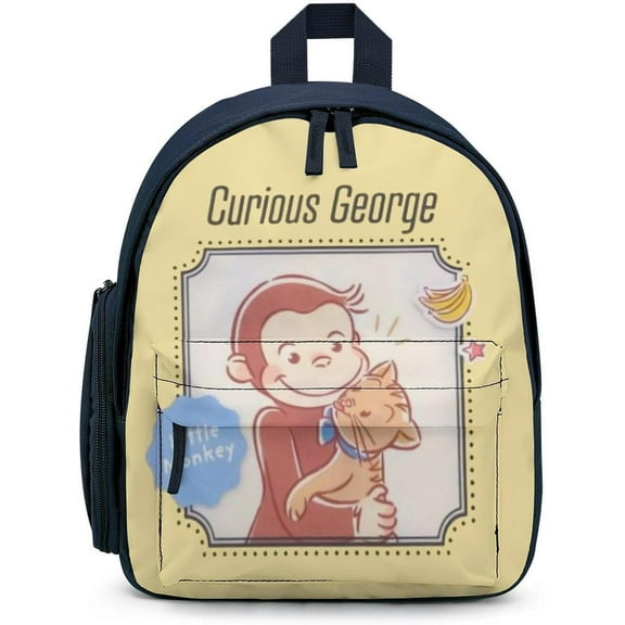 Curious George Cartoon Anime Kawaii Backpack Cartoon Lightweight Multifunction Backpack Cute Daybag Travel Bag