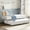 White, variant on VECELO Twin Daybed with Trundle, Metal Bed Frame & Trundle Frame Set with Wheels, No Box Spring Needed Sofa Bed Frame for Living Room Guest Room, White