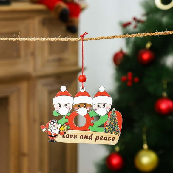 Dvkptbk Christmas Ornaments Personalized Survived Family of Ornament 2020 Christmas Holiday Decorations Christmas Tree Decorations on Clearance