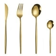 thumbnail image 1 of TIELUTT Vaisselle en Acier Inoxydable Fourchette et Cuillère Occidentales Ensemble de 4 Pcs Napperons Ronds pour Table à Manger Napperons pour Tables Rondes Chargeurs pour Assiettes de Dîner Assiettes Modernes Napperons Intérieurs, 1 of 5