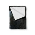 thumbnail image 2 of Galaxy Soft Flannel Fleece Throw Blanket, Scenic View of Planet Earth from Moon Dark Cosmos Crater Sci Fi Theme Image Print, Cozy Plush for Indoor and Outdoor Use, 70" x 90", Blue Black, by Ambesonne, 2 of 5