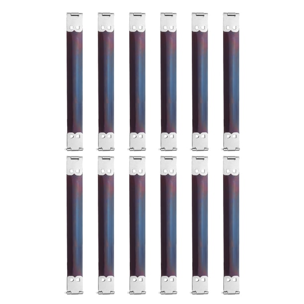 Uxcell 12Pcs Marco Flex Metal Interno 4.7" Marco de Monedero Bisagras de Bolso Clip para Billetera DIY Plata