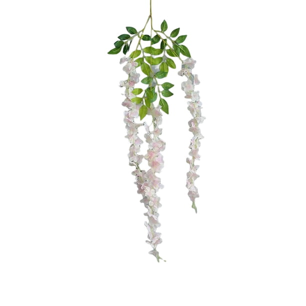 Bearachild Paño flor artificial planta vid colgante decoración hoja falsa ornamento diseño accesorios decorativos accesorio para oficina Decoración del hogar Rosa Bearachild HA075704-02