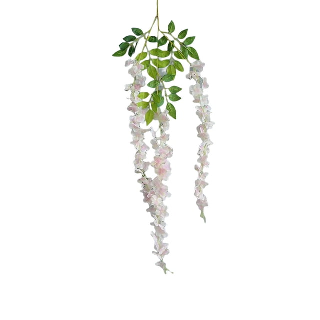 Wosthever Paño flor artificial planta vid colgante decoración hoja falsa ornamento diseño accesorios decorativos accesorio para oficina Decoración del hogar Rosa Wosthever HA075704-02