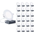 thumbnail image 1 of INFIBRITE 4 Inch 5000K Daylight 9W 750LM Thin LED Ceiling Light Kit, Dimmable, Wet Rated (24 Pack), 1 of 4