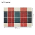thumbnail image 4 of Yayeee Bath Rug for Bathroom Floor Non Slip Rectangle Fluffy Soft Absorbent Mat, 16"x24", Vibrant Red Tartan Pattern, 4 of 7