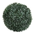 thumbnail image 3 of Pure Garden 11-Inch Artificial Boxwood Topiary Ball with Solar LED Lights, 3 of 8