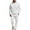 #00 25 White, variant on TrdSipl Men Hooded Tracksuit Hoodie & Sweatpants Set Knitted Jacquard Two-Piece Sets Outdoor Sportswear Athletic Workout Jogging Sweatsuit