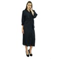 thumbnail image 6 of Bimba Women Long Solid Belt Robe Soft Modal Cotton Wrap Round Plain Bath Robe, 6 of 7