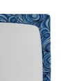 thumbnail image 2 of Asian Fitted Sheet, Zentangle Style Circles Swirling Lines Ornate Exotic Tribal, Soft Decorative Fabric Bedding, Twin Size, Pale Blue Navy Blue, by Ambesonne, 2 of 2