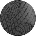 thumbnail image 1 of Ahgly Company Machine Washable Indoor Round Transitional Charcoal Black Area Rugs, 8' Round, 1 of 7