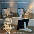 thumbnail image 3 of Enqiretly Note Message Board Lamp Writing Erasable Night Light Party Decoration Bedside Rewritable Lighting Indoor Personalized 20x20cm, 3 of 6