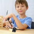 thumbnail image 2 of 2 Sets Spinning Top Launcher Set with Pull String Mechanism Battling Burst String Launcher Battling Game Toy for Kids, 2 of 9