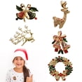 thumbnail image 3 of Broche De Navidad Pin Navidad Breastpin Corsage Cute Old Man And Elk Dripping Oil Badge Accesorios Kearding AP007459-04, 3 of 6