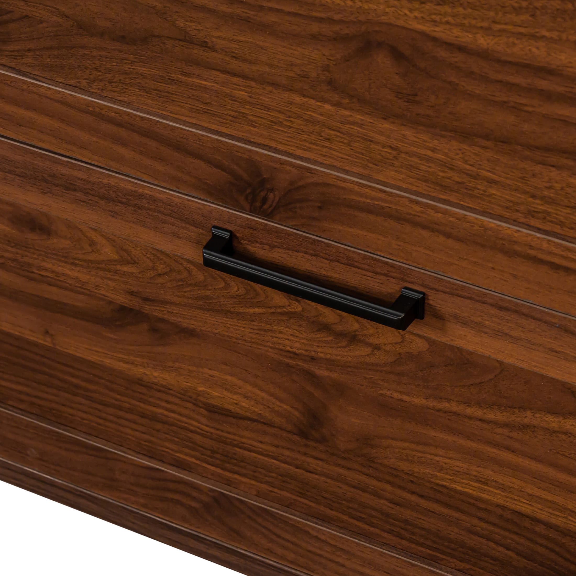 Noble House Nira 31.5" Farmhouse 2-Drawer File Cabinet with Lock, Wide Lateral Storage, Home Office, Walnut