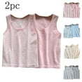 thumbnail image 4 of ShiShine 2Pcs Toddler Boys Girls Cotton Tank Tops Soft Crewneck Undershirts Summer Solid Color Sleeveless Vests Size 3-14T, 4 of 4